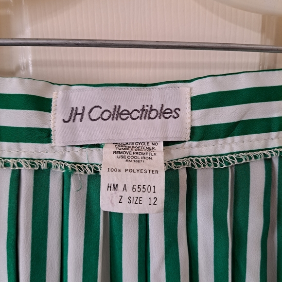 JH Collectibles sz 12 green & white skirt - Picture 4 of 4